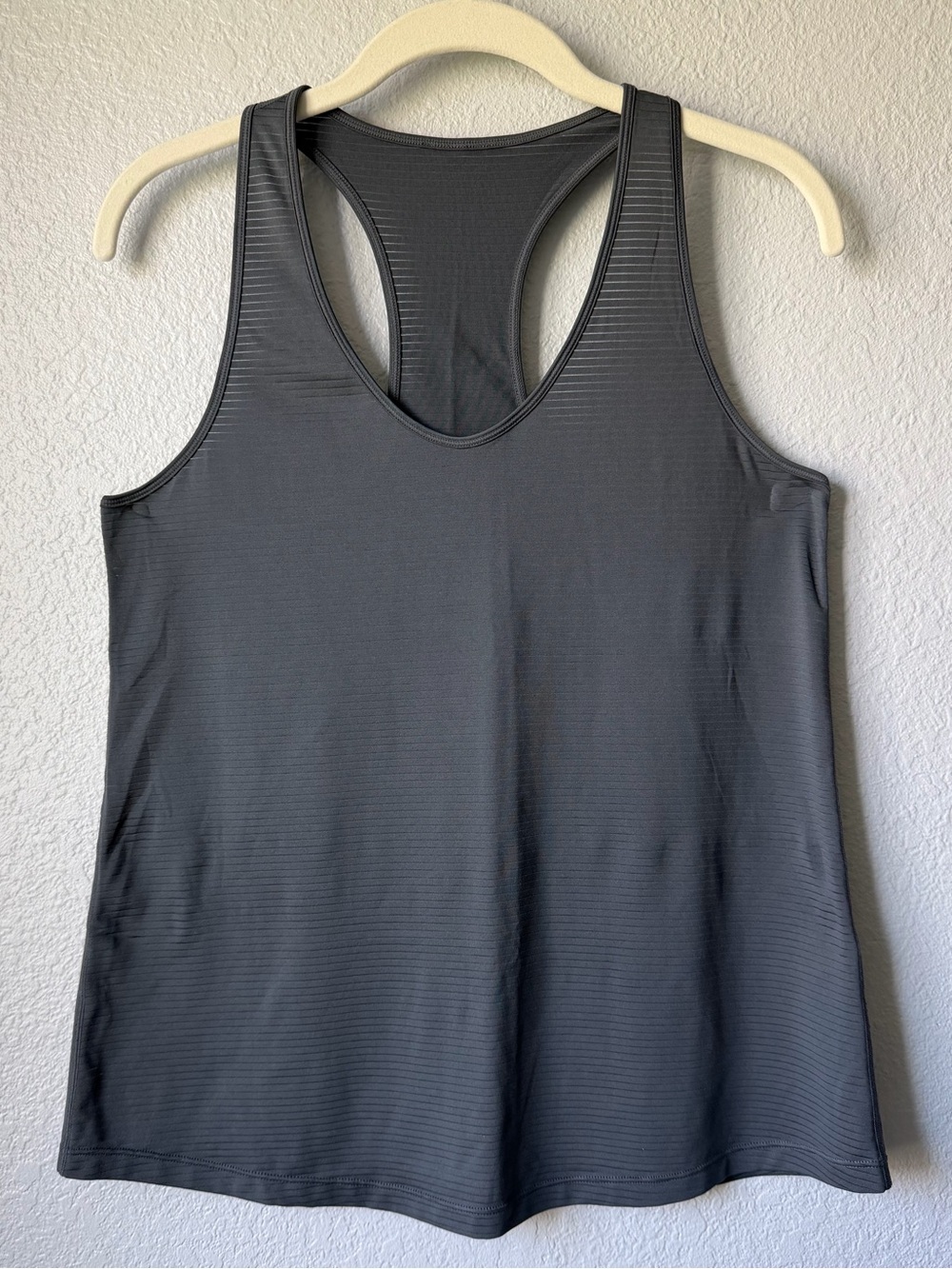 Manduka Activewear Racerback Tank Top, Like New, Women’s Small, Charcoal Gray